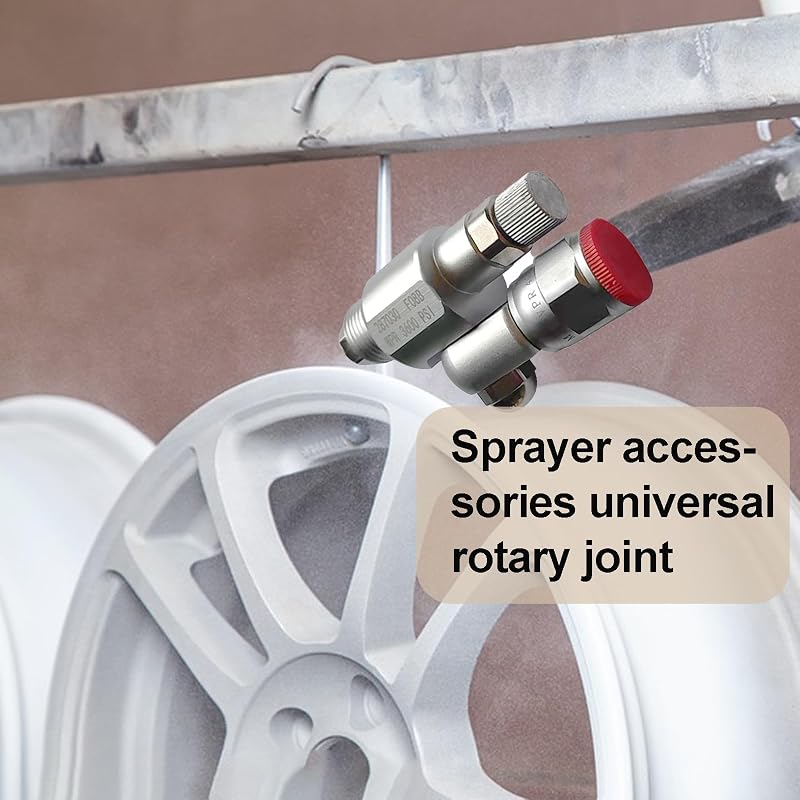 divinge 287030 CleanShot Elzárószelep - Airless Festékszóró Adapter 3600 PSI Nyomásig, 180° Forgó Csatlakozóval, Graco Kompatibilis Festéksz