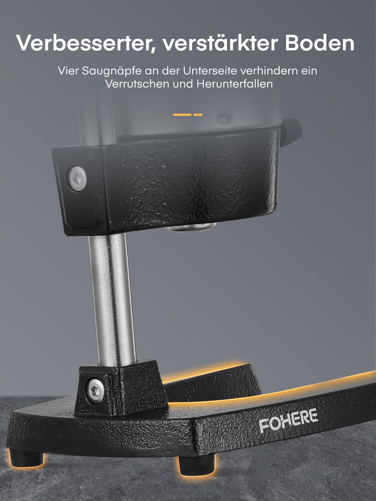 FOHERE Saftpresse Manuell, Professionelle Orangenpresse Handpresse für Orangen, Zitronen, Granatäpfel, Grapefruits, Leicht zu Reinigende Zitruspresse mit Edelstahlbecher