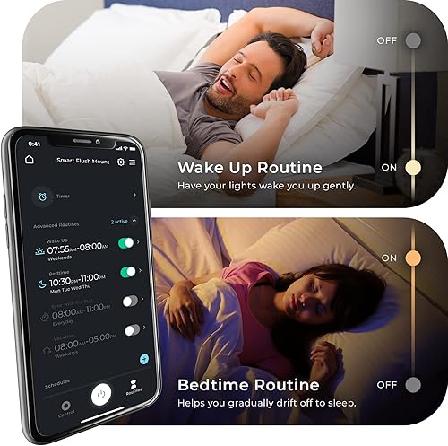 Miniatura 7 de GLOBE Electric 57503 Wi-Fi Smart 4 luces LED iluminación de pista, negro mate, no requiere concentrador, activado por voz, 28 W, 7 vatios por