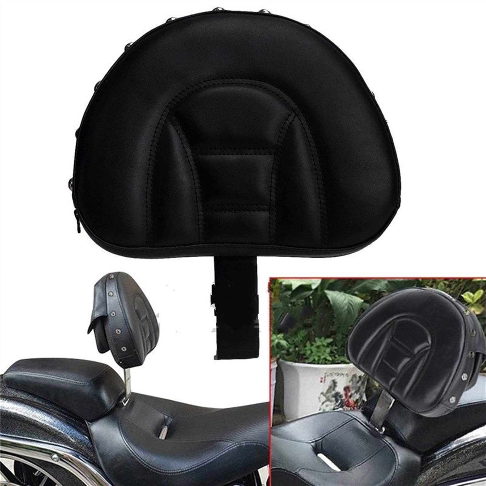 Moto Posteriore Passeggero Schienale Sissy Bar Cuscino Pad Retrofit Accessori Per Touring Road Gilde modifica