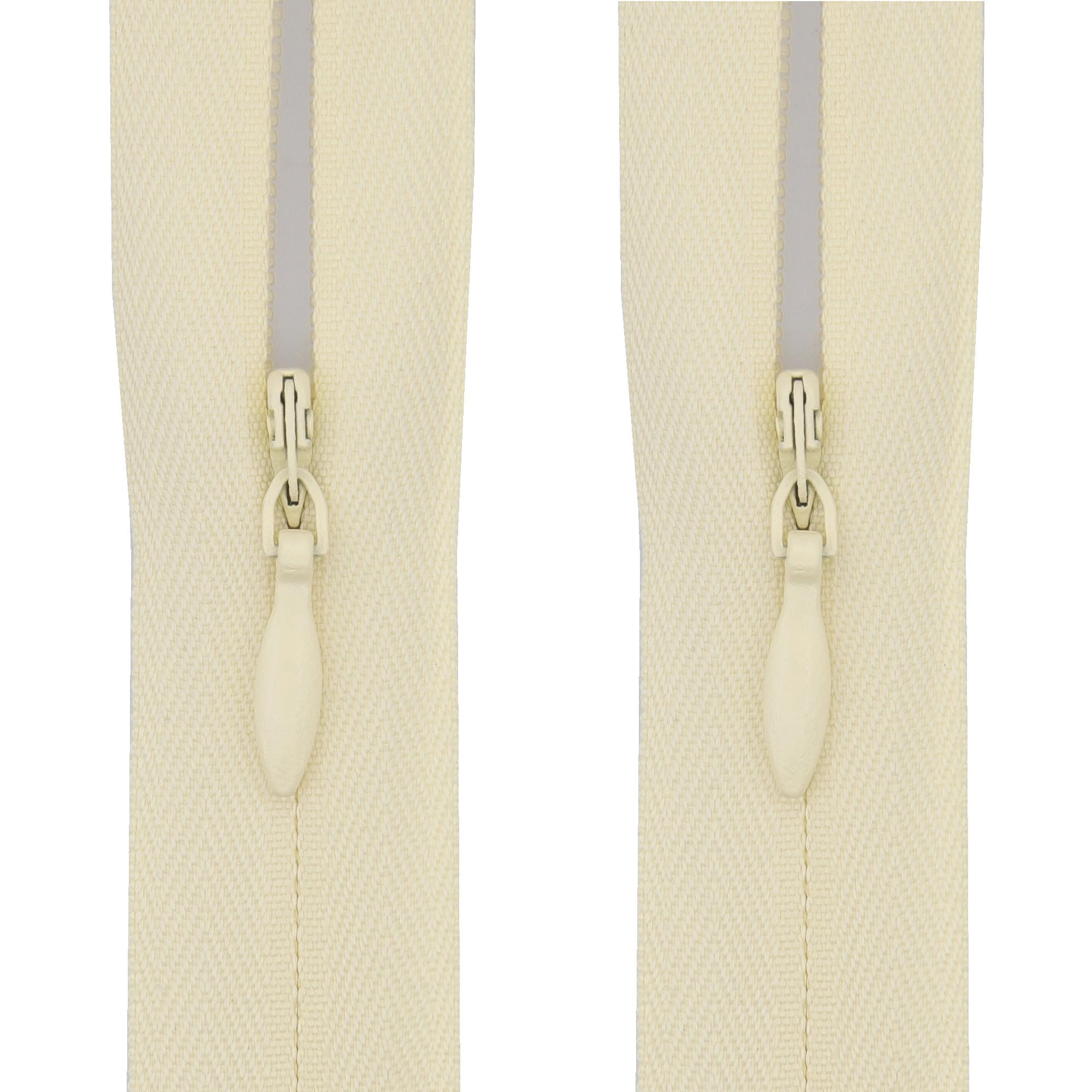 Y-connection #3 Invisible Zips, 2 Pack, 20 Inch, Light Buttercream