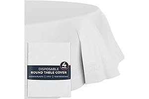 Round Paper Table Cloths - Disposable Tableware for Parties