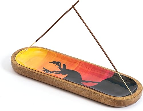 Soporte para incienso o quemador de incienso, moderno atrapa cenizas o soporte para varillas de incienso para decoraciones de mesa, bandeja de