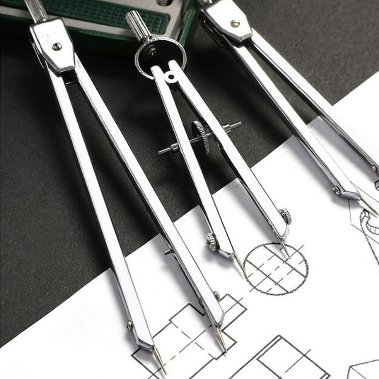 Verstellbares Zirkel-Set, Profi-Kreise, Präzision, Architektur, Mathematik, Büro, Kreis