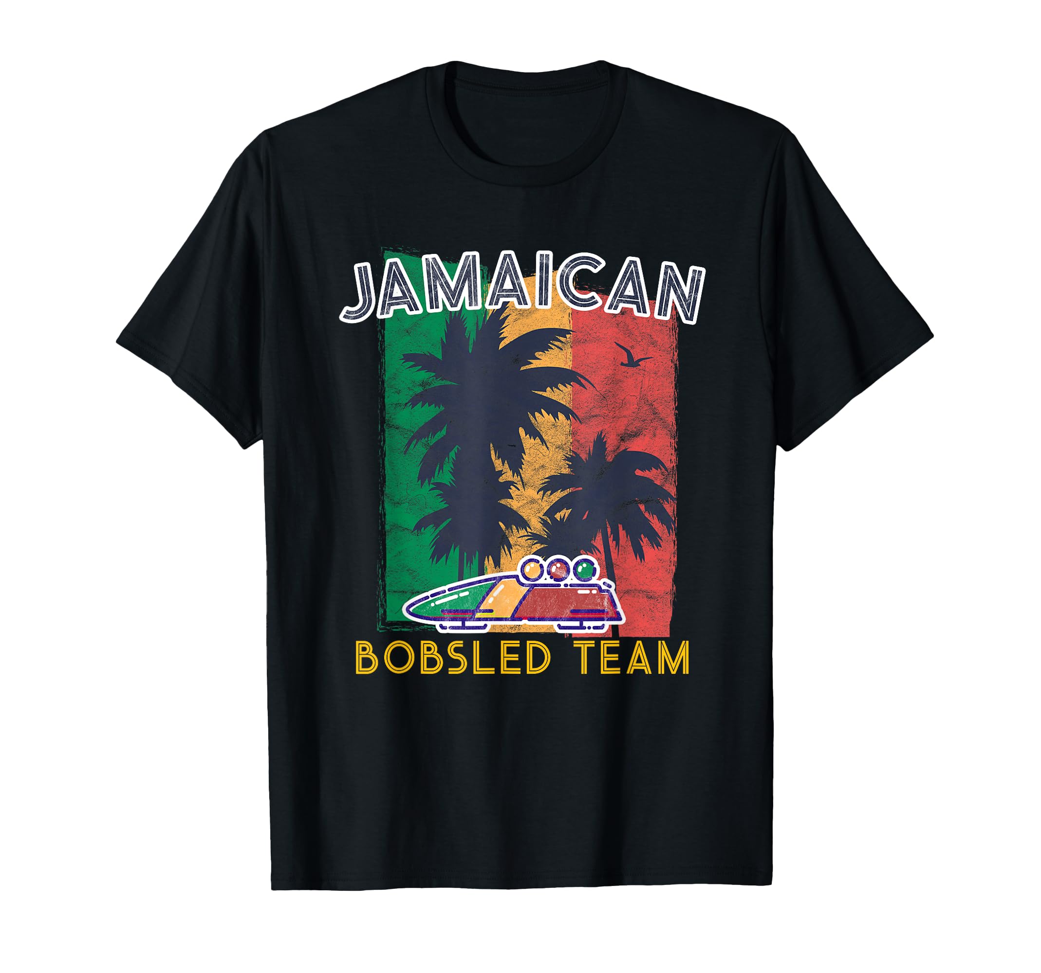 Jamaican Bobsled Team Jamaica Beach Summer Vacation Tshirt T-Shirt