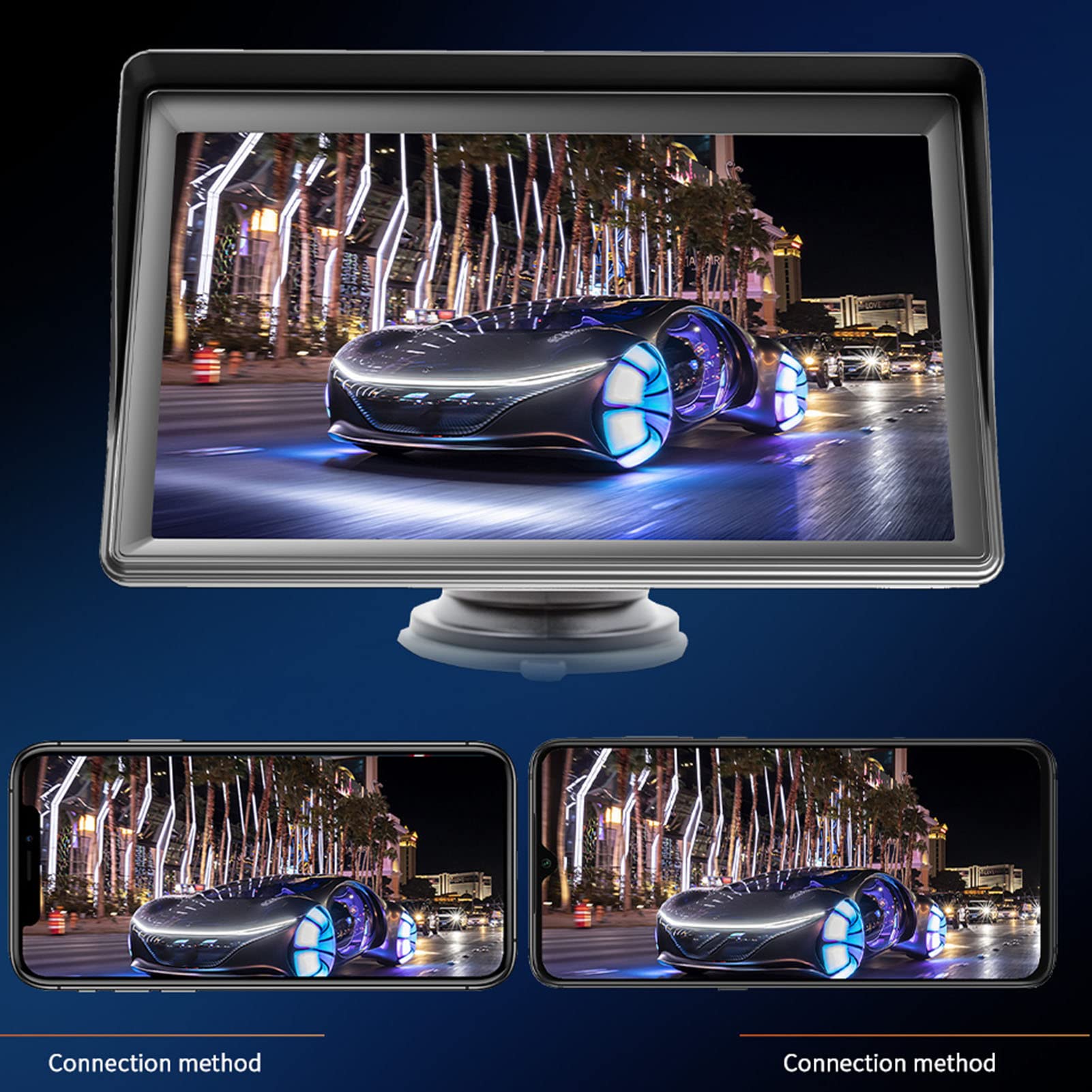 Samochodowy System Stereo, 7-calowy Ekran Dotykowy HD Odtwarzacz Samochodowy MP5 Odbiornik Radia Samochodowego Bluetooth Samochodowy Odtwarzacz Multimedialny dla MirrorLink, dla