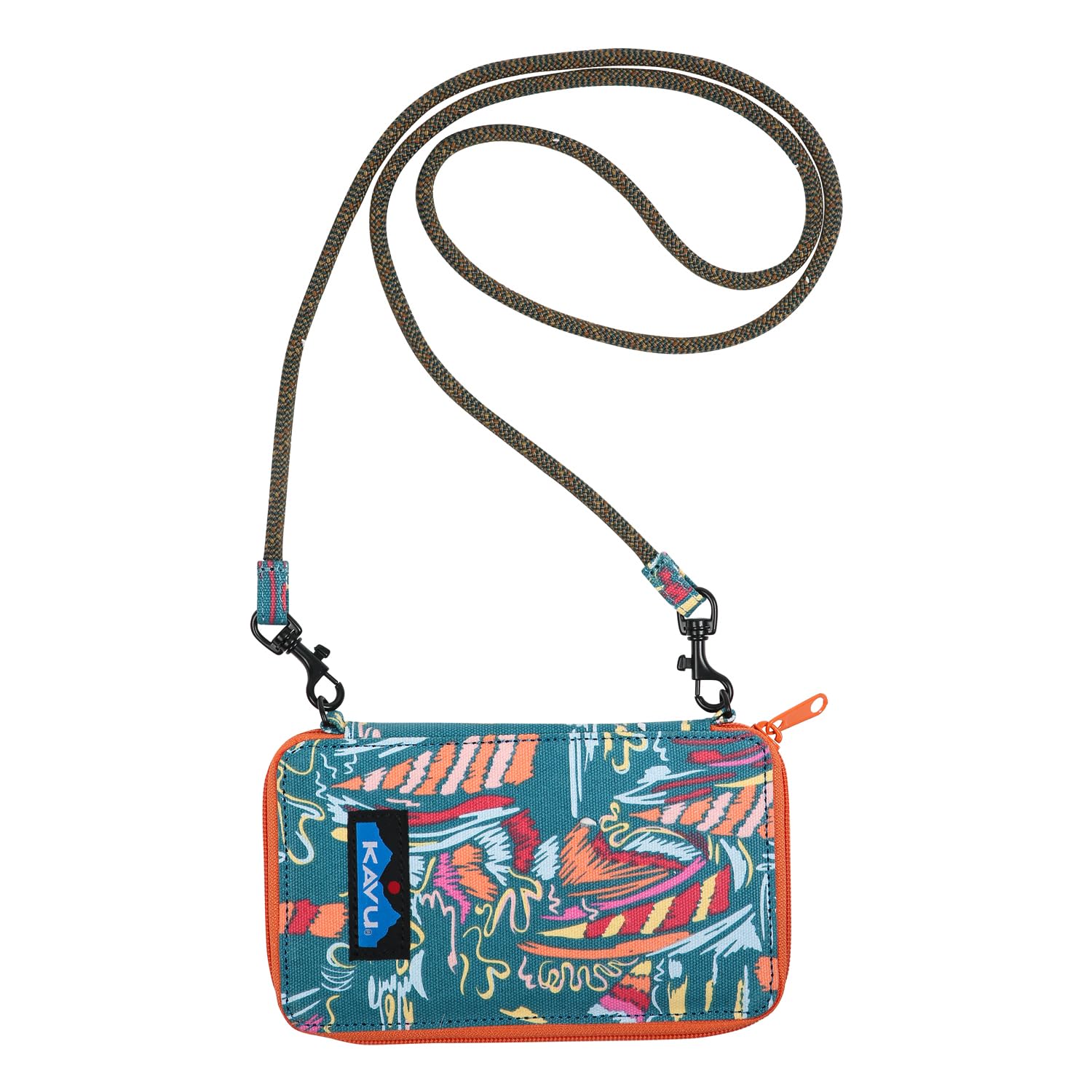 KAVU Go Time Bi-Fold Wallet with Detachable Rope Strap