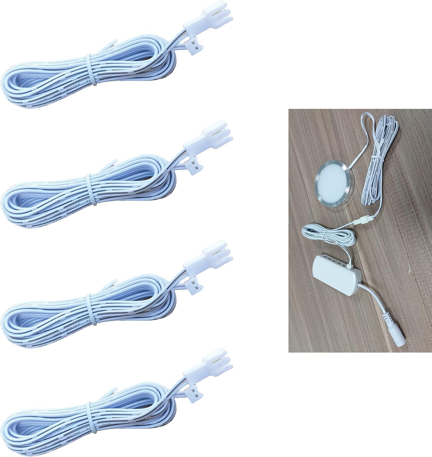 Extendable Cables for LED Puck Light Under Lighting