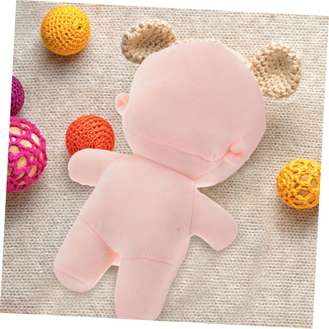 Didiseaon 2 pezzi Peluche Piccola Portatile Corpo Liscio per Fai da Te Giocattolo Adorabile e Vuoto per Progetti Creativi Forniture per Creazione DIY