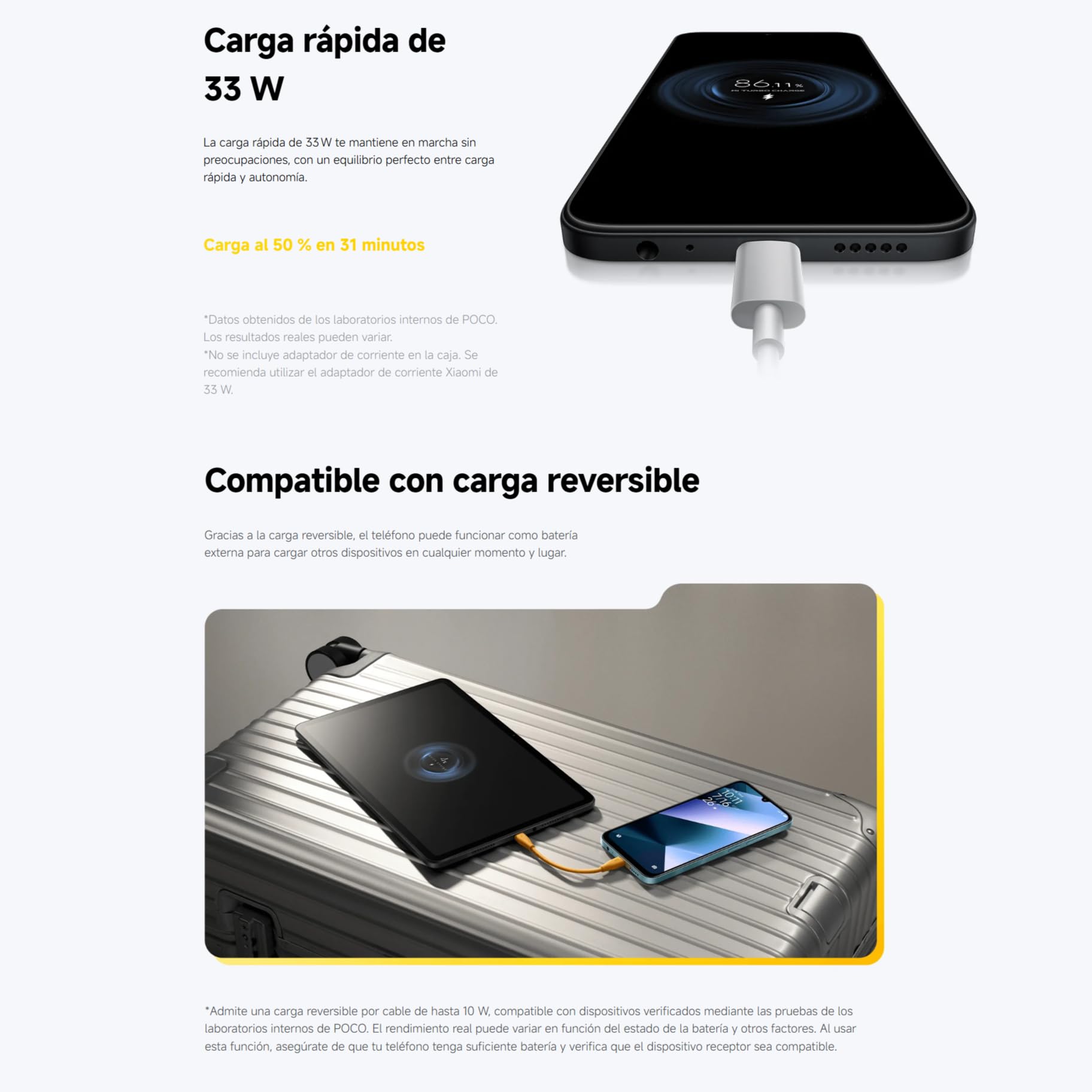 XIAOMI POCO C85 Smartphone de 6+128GB Negro Batería de 6000 mAh | Cámara Dual de 50MP con AI, Pantalla inmersiva de 6,9”, Potente procesador Octa-Core, Carga rápida de 33W