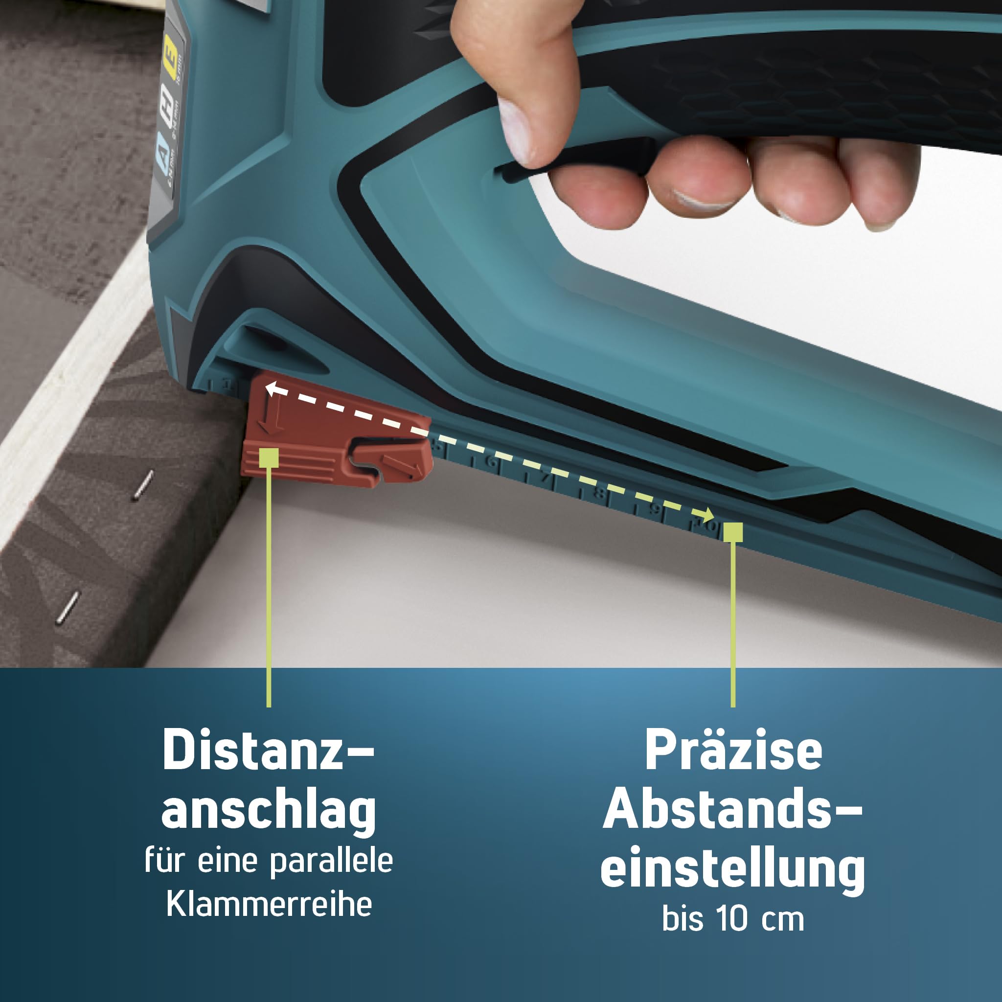 NOVUS TOOLS Elektrotacker J-150 Set mit 1800 Klammern │ Profi-Tacker und Nagelpistole mit Schlagkraftregulierung, Distanzanschlag und Unterlademechanik │ Für Feindrahtklammern 6-14 mm und Nägel 16 mm