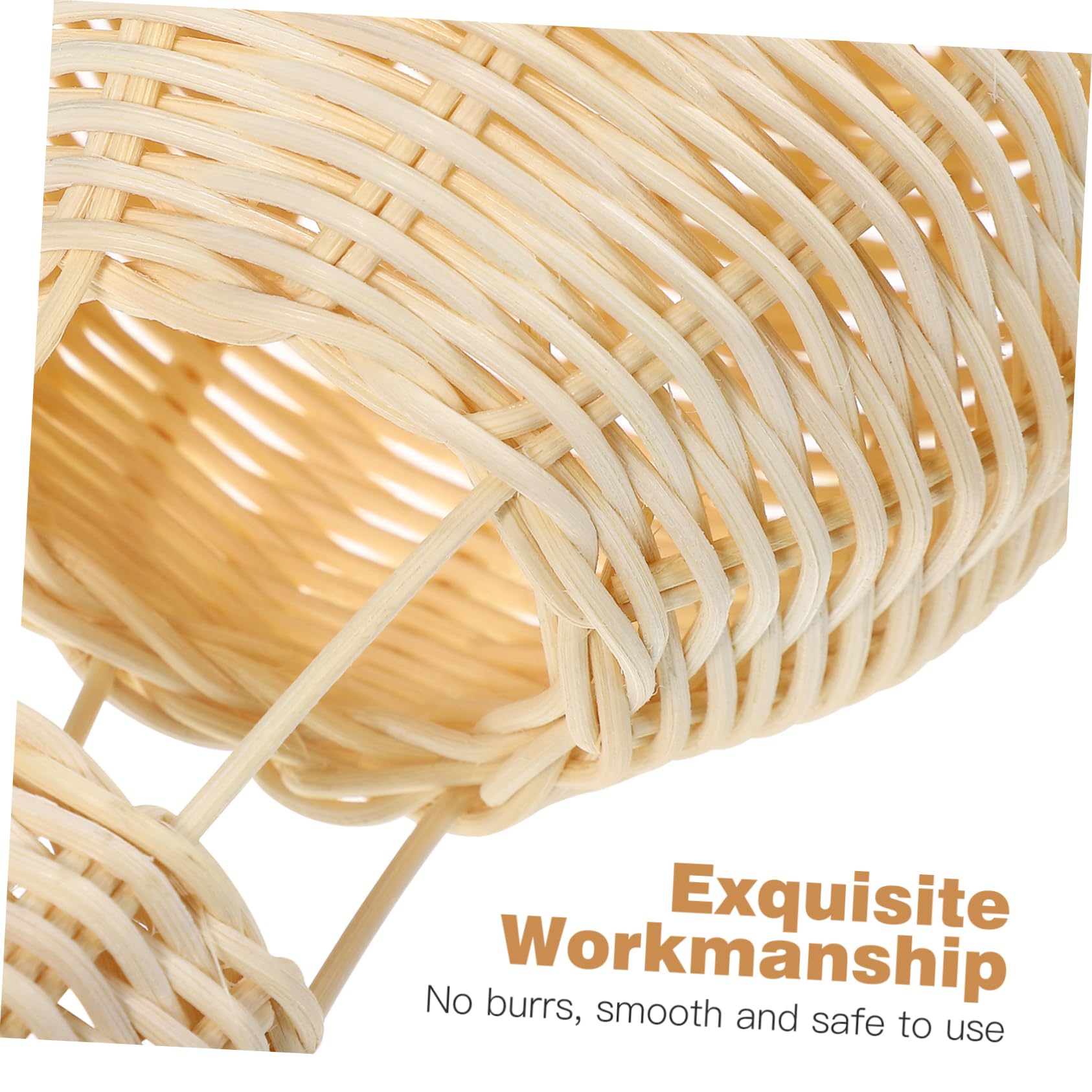 Levemolo Elegant Wicker Air Balloon Lamp Natural Lampshade for Ceiling Lamp Accessory