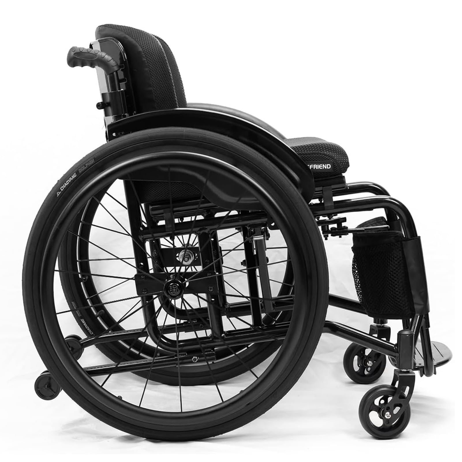 Silla de Ruedas Ligera de Aleación de Aluminio para Adultos - Plegable, Deportiva, Autopropulsada, Manual - Ayuda de Movilidad