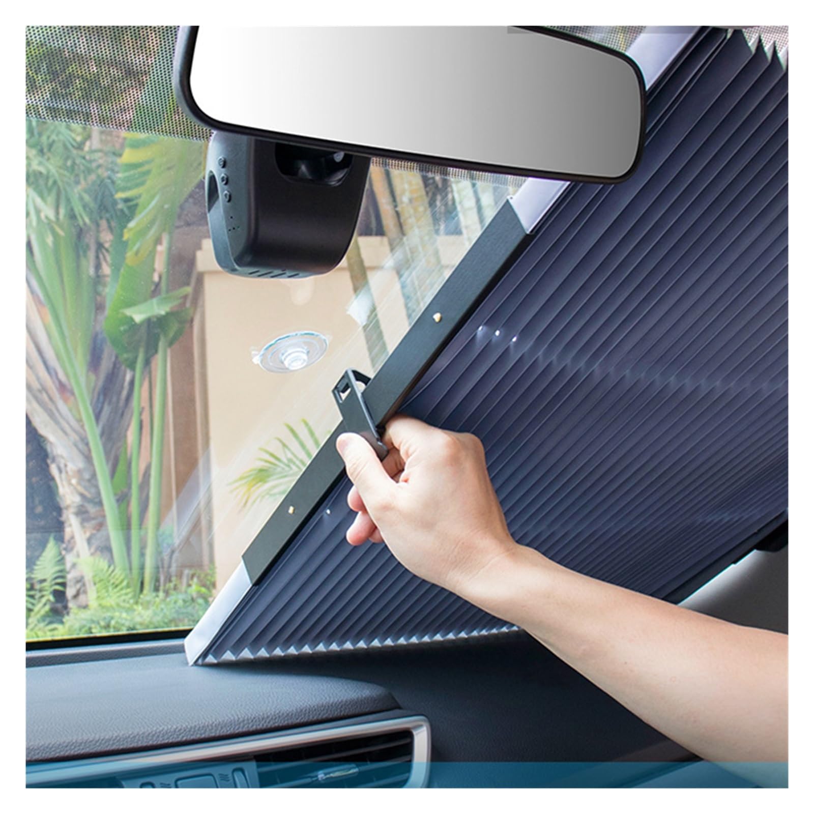 Parasole Auto Auto Sun Visor Copre 70 Cm Retrattile Auto Parabrezza Tenda Parasole Anteriore Lunotto Posteriore Parasole Protector UV Pellicola Riflettente Parasole