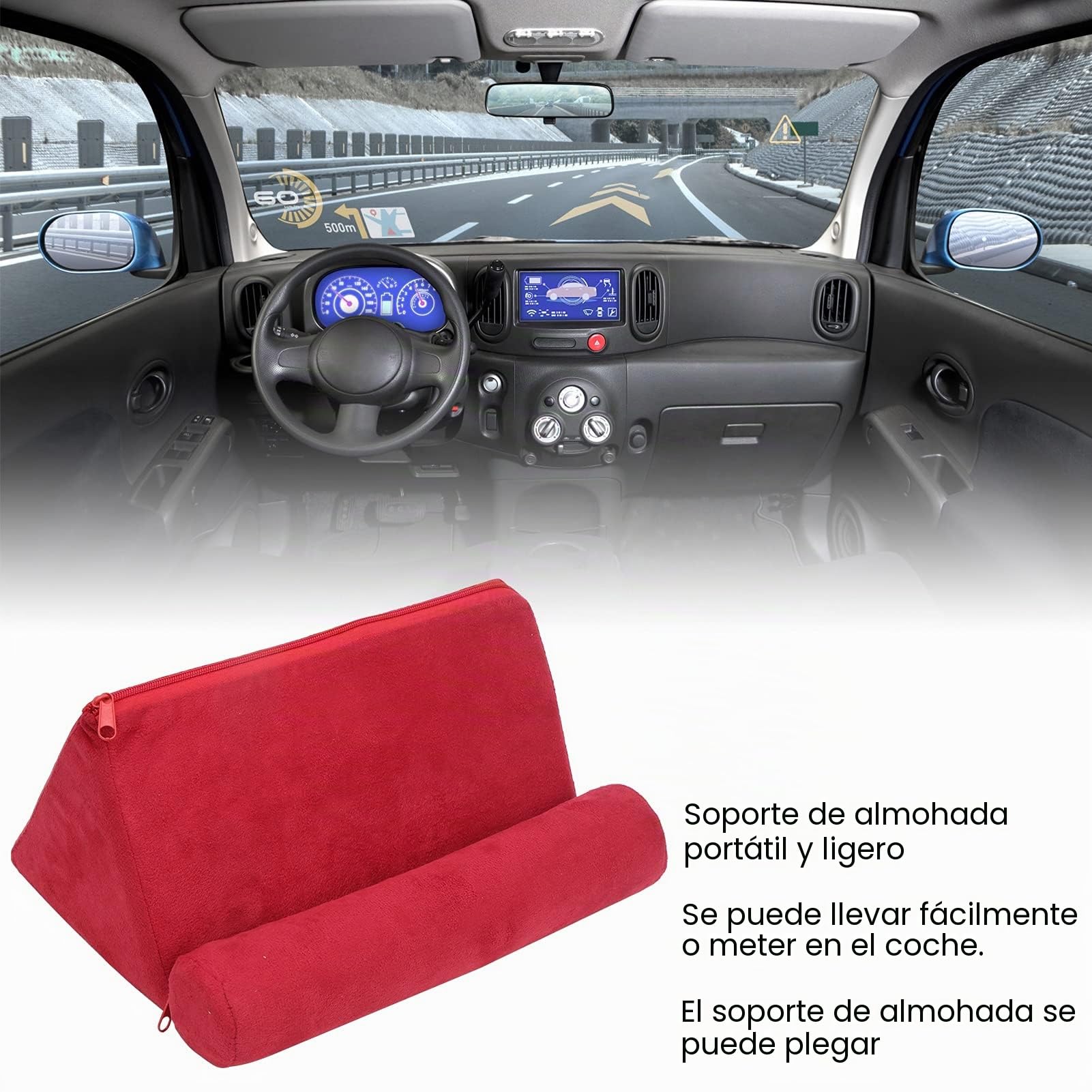 Soporte Para Tableta De Almohada, Soporte Para Teléfono Móvil Cojín Para Descanso En Cama Soporte Para Lectura De Tableta Soporte Para Tableta Suave Multiángulo Para Tabletas, Kindle, Teléfonos Inteli