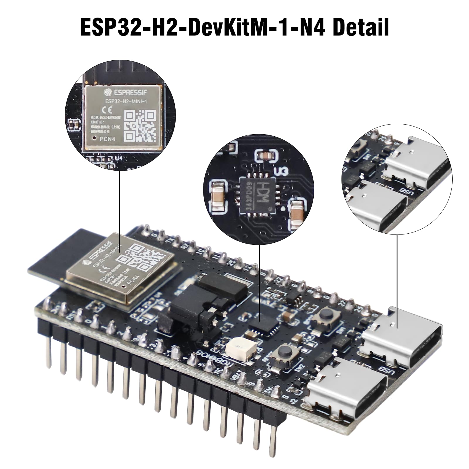 Scheda Di Sviluppo ESP32-H2 Con WiFi E Bluetooth 5.0 | Compatibile Con Arduino | Ideale Per Progetti IoT - Foto 4