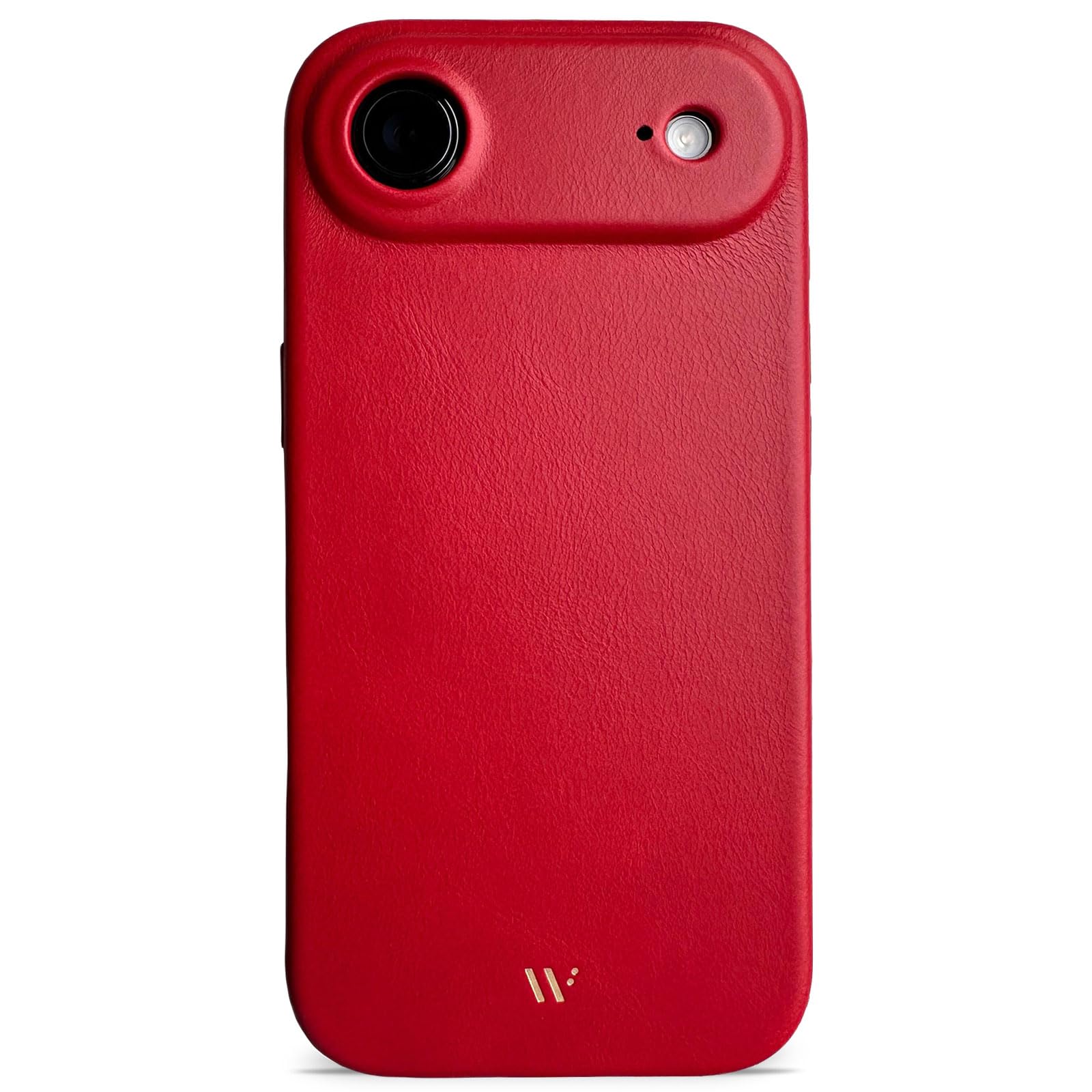 WIIUKA Funda para iPhone Air, piel de Alemania, extrafina, funda para teléfono móvil, funda para teléfono móvil, Qi, skiin, color rojo