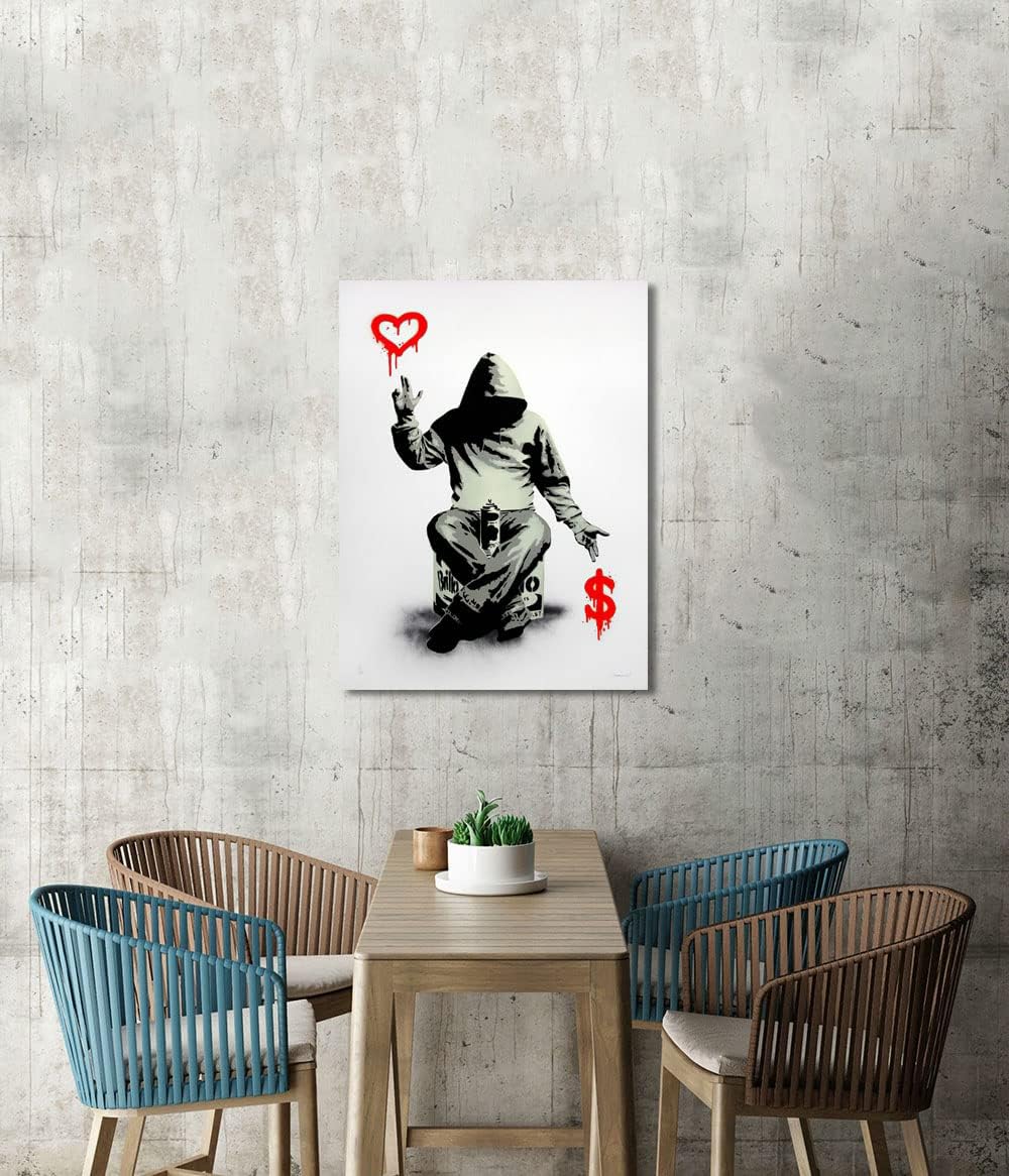 愛とお金 パネル 飾り絵 ポスター インテリア 絵 絵画 30x40cm Amazon.co.jp: Banksy バンクシー 愛とお金 ポスター アート
