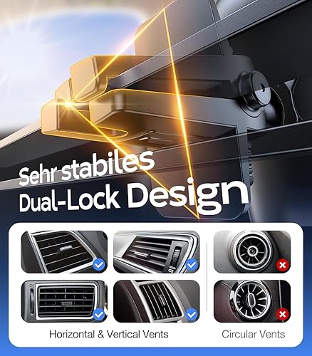 Vista 17 de TORRAS [Ultraduradero] Soporte universal para teléfono celular para automóvil, soporte universal para teléfono de automóvil, ventilación