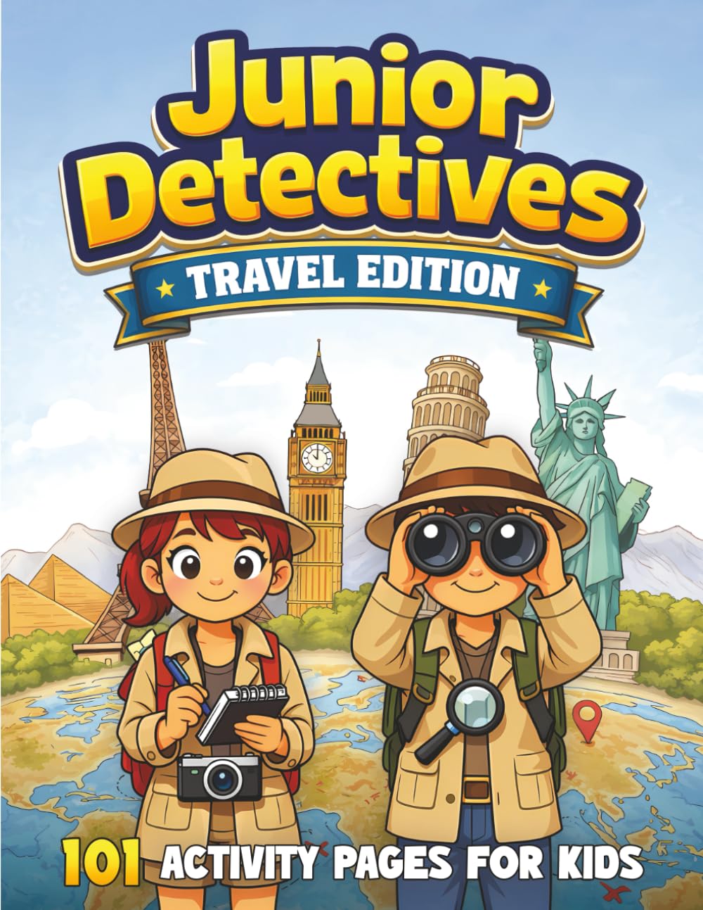 Junior Detectives Travel Edition: 101 Activity Pages for Kids including Wordsearch, Crosswords, Spot the Differences & More (Junior Detectives Activity Books)