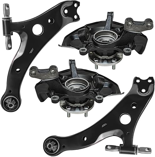 Miniatura 1007 de Detroit Axle - Kit de brazos de control delanteros de 4 piezas para Chevrolet Aveo Aveo5 Pontiac G3 Wave Wave5 Suzuki Swift+, 2 brazos de control