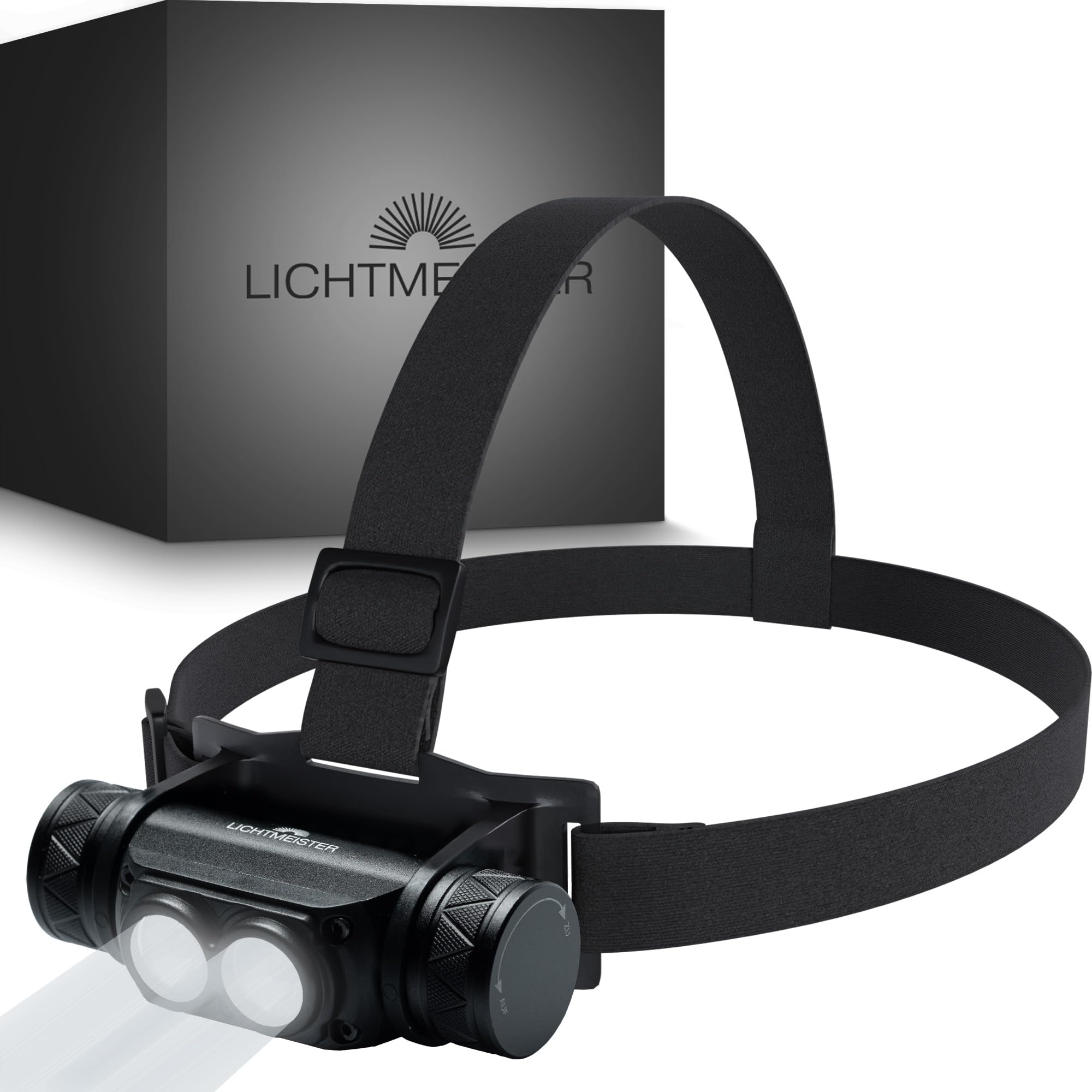 LICHTMEISTER® Linterna LED (500 lúmenes con Pilas AAA) - Linternas LED Alta Potencia - Linterna LED Recargable