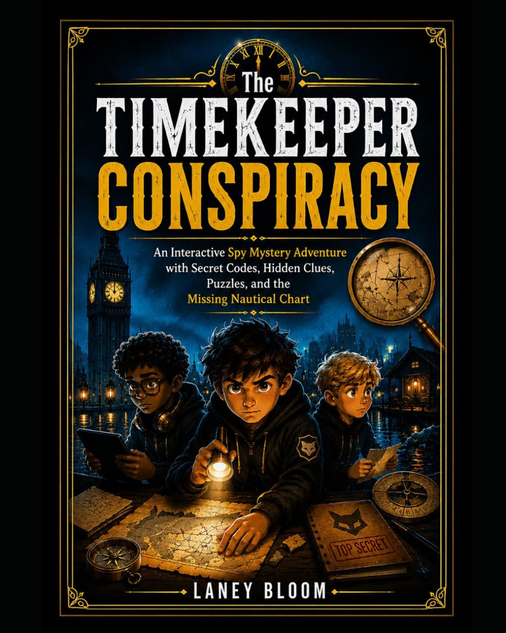 The Timekeeper Conspiracy: An Interactive Spy Mystery Adventure with Secret Codes, Hidden Clues, Puzzles, and the Missing Nautical Chart