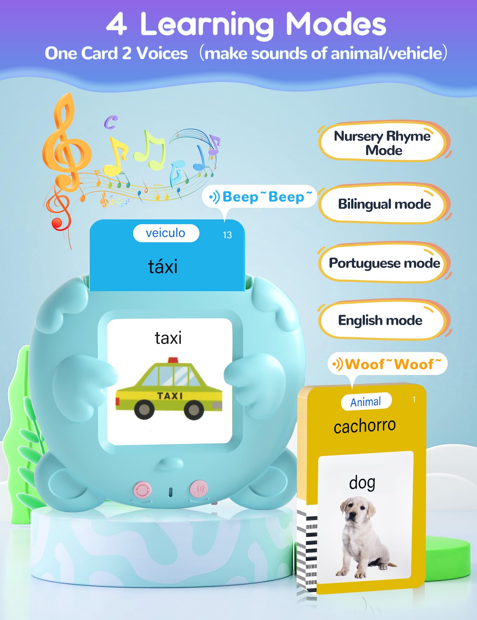 Amazon.com: Portuguese and English Talking Flash Cards for Kids