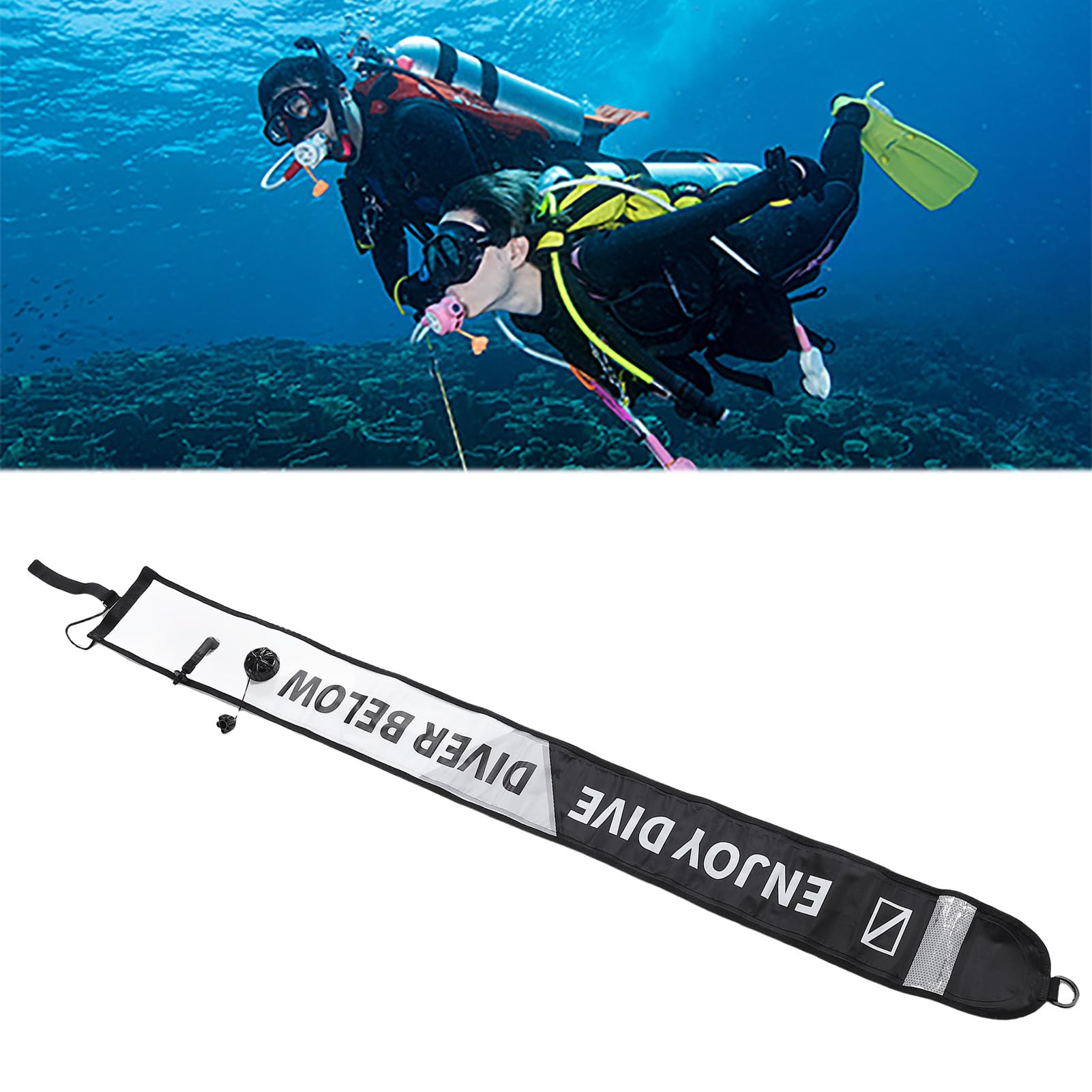Diyeeni Boyas de Superficie para Buceo con Válvula, Nylon