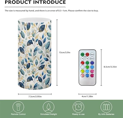 Vista 195 de Velas LED sin llama personalizadas que funcionan con pilas con temporizador remoto que cambia de color, personaliza fotos y texto, hazlo tú mismo tu
