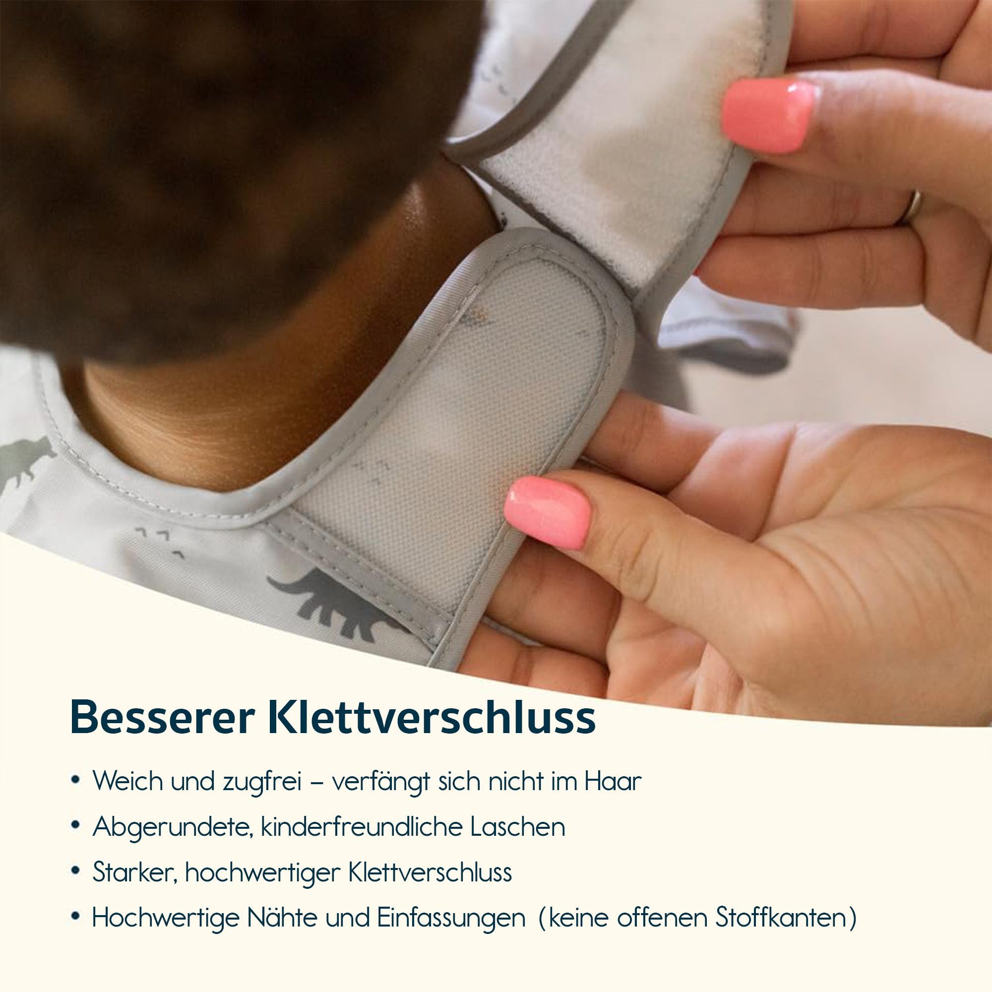 Tiny Twinkle Schmutzfestes Baby-Lätzchen, 2pk – Leichtes Kleinkind-Lätzchen – Lätzchen für Babygeführtes Abstillen, Pflegeleicht & Maschinenwaschbar mit Ärmeln