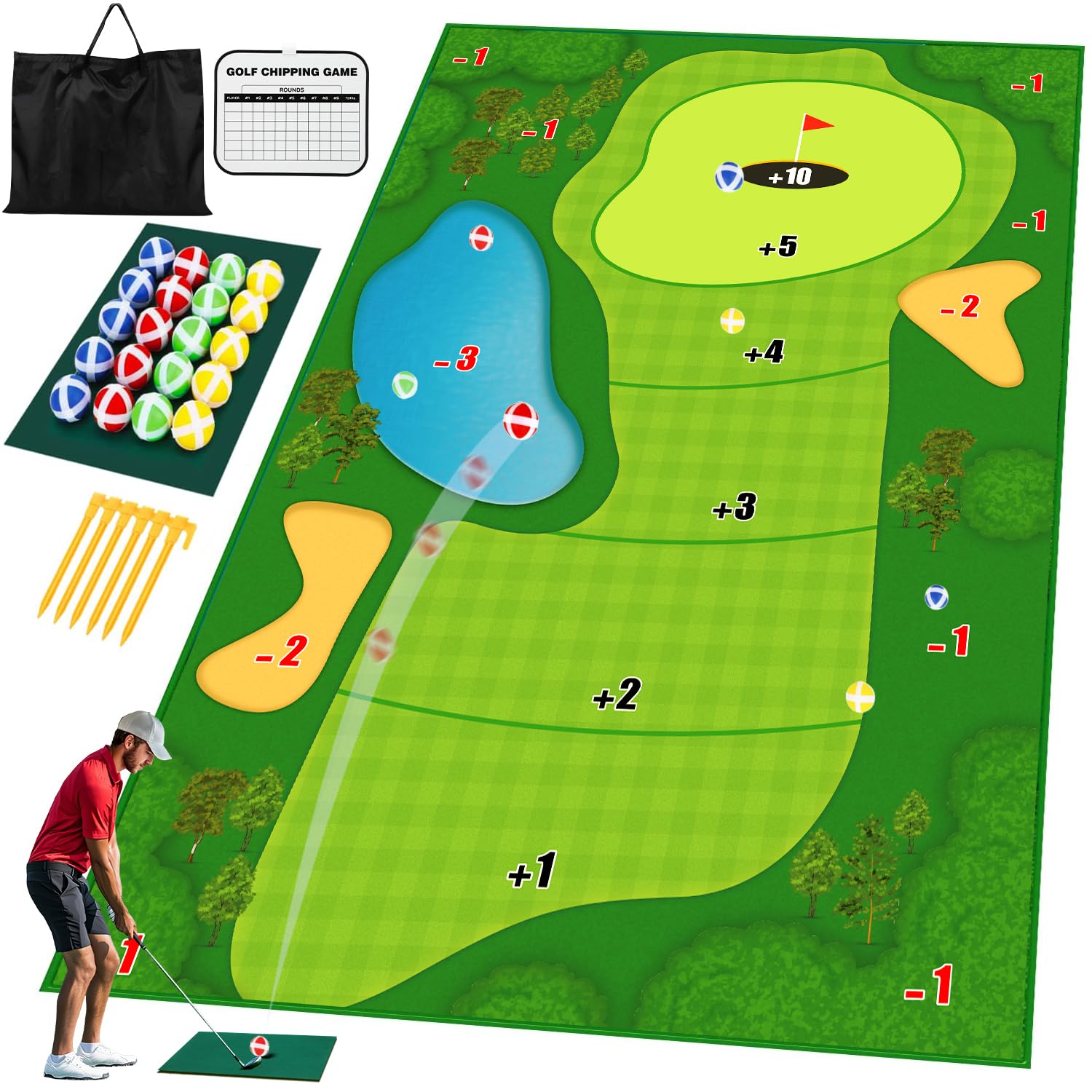 TOY Life Chipping Golf Game Mat