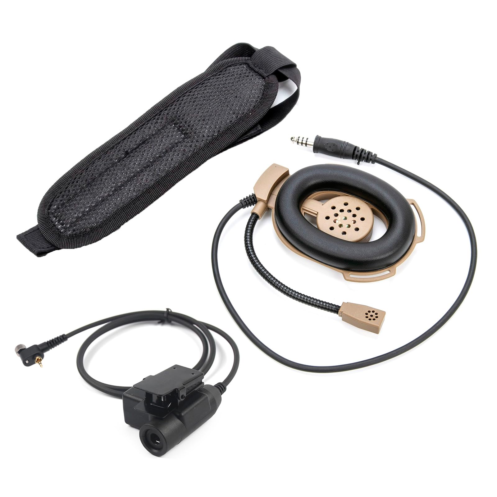 Juego de auriculares de un solo lado y MTP850 para PR1500 HT1000 JT1000 MT2000 MTX838 comunicación clara en cualquier entorno