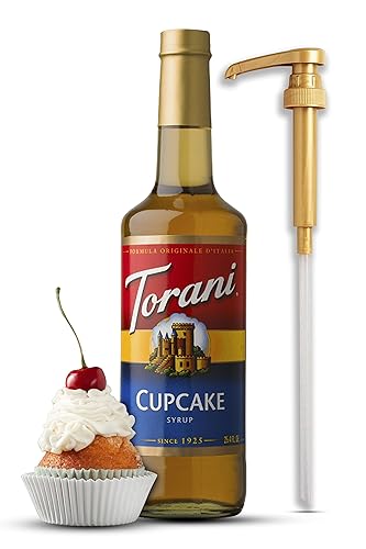 Jarabe para cupcakes de 25.4 onzas, con dispensador de jarabe de café Fresh Finest