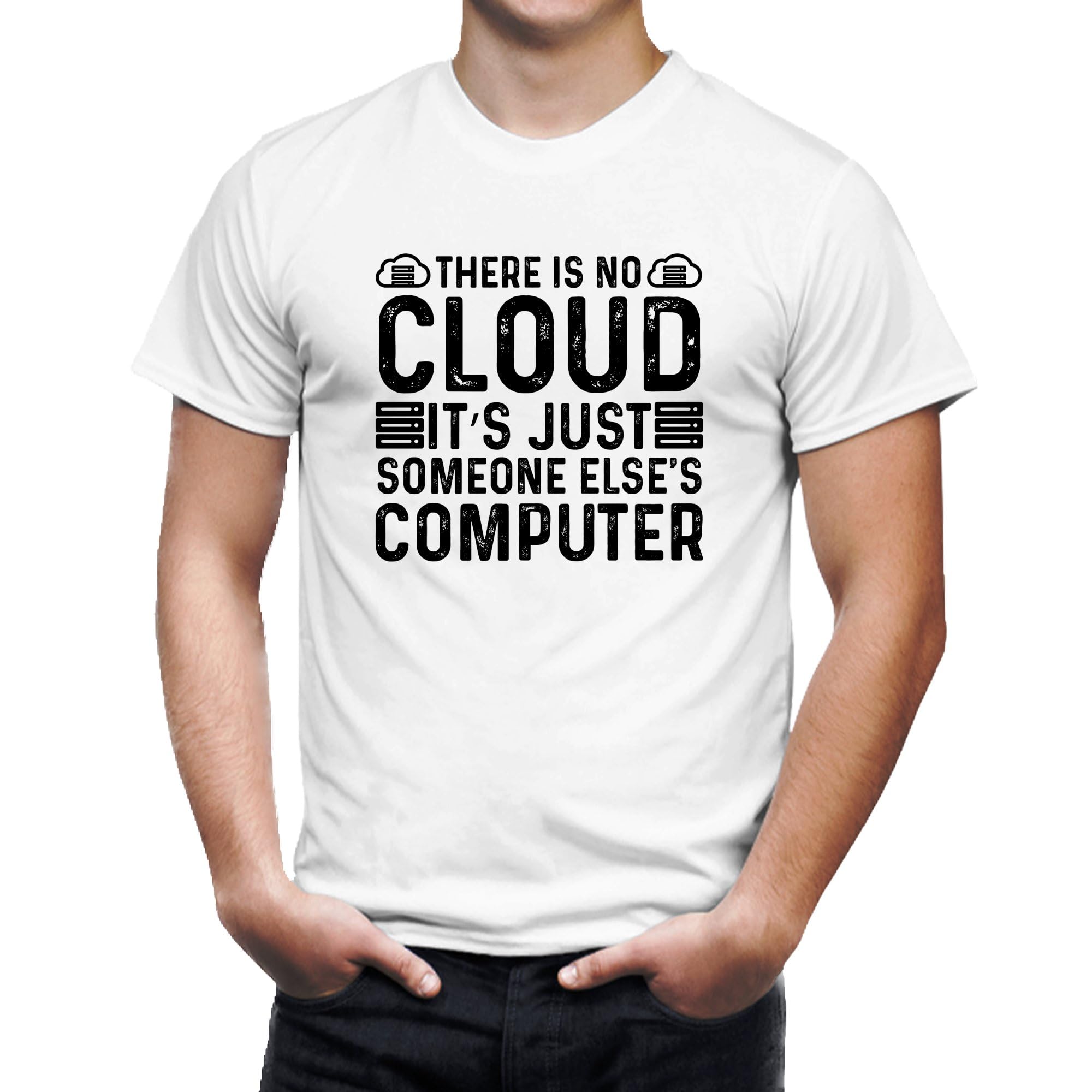 Seek Buy LoveGeeky Cloud Computing T-Shirt, Funny Tech Quote, Programmer IT Humor Tee, Unisex Cotton Shirt, Nerd Apparel, Gift for Computer Geek
