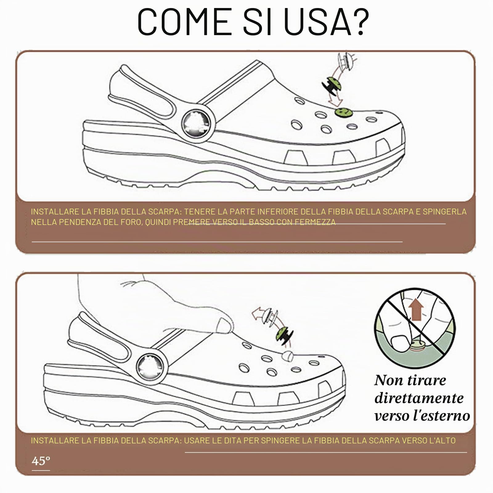 60 Pcs Ciondoli per Scarpe, Ciondoli Decorativi per Scarpe, Ciondoli per Scarpe Decorativi Spille, Ciondoli Casuali per Scarpe, Decorazioni per Scarpe, per Bambini, Adulti, Ragazze, Donne