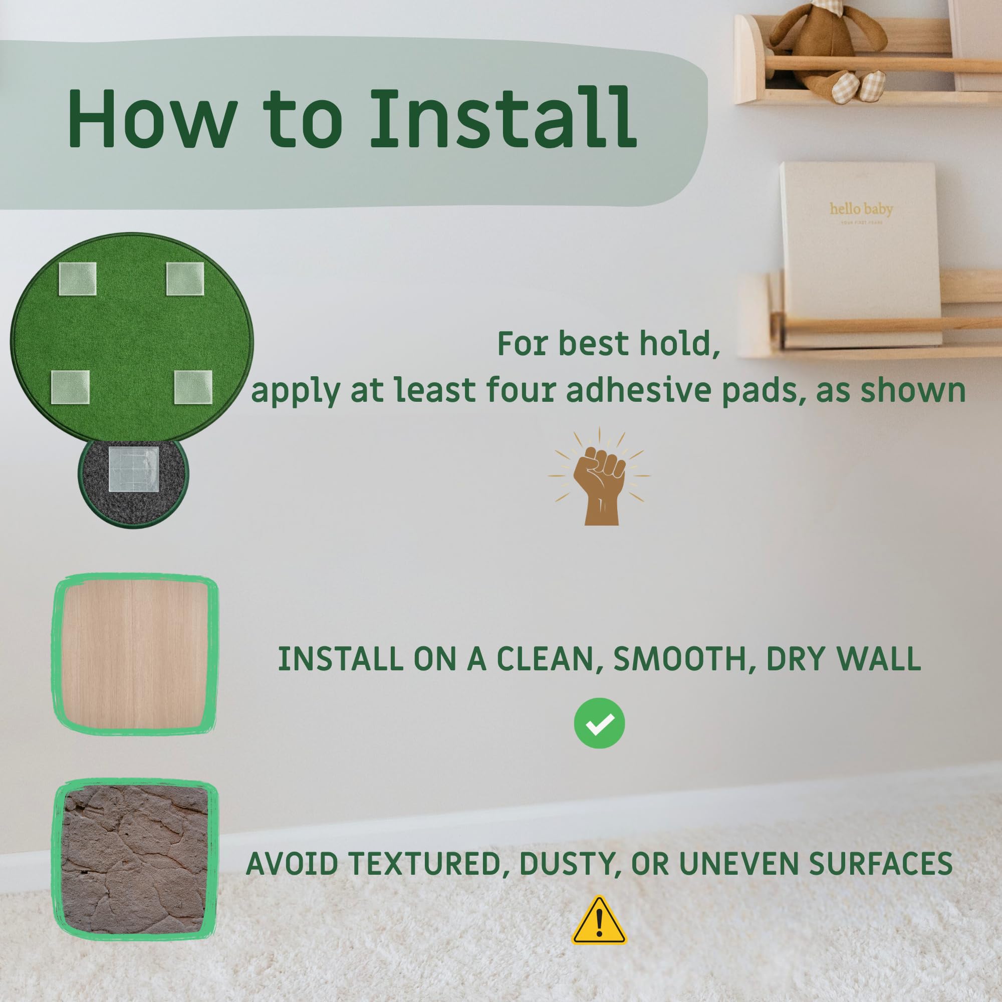 Panel de pared sensorial para niños a partir de 3 años, tablero de textura táctil de oruga para habilidades motoras finas y esquinas tranquilas, juguete sensorial de pared sin pantalla para