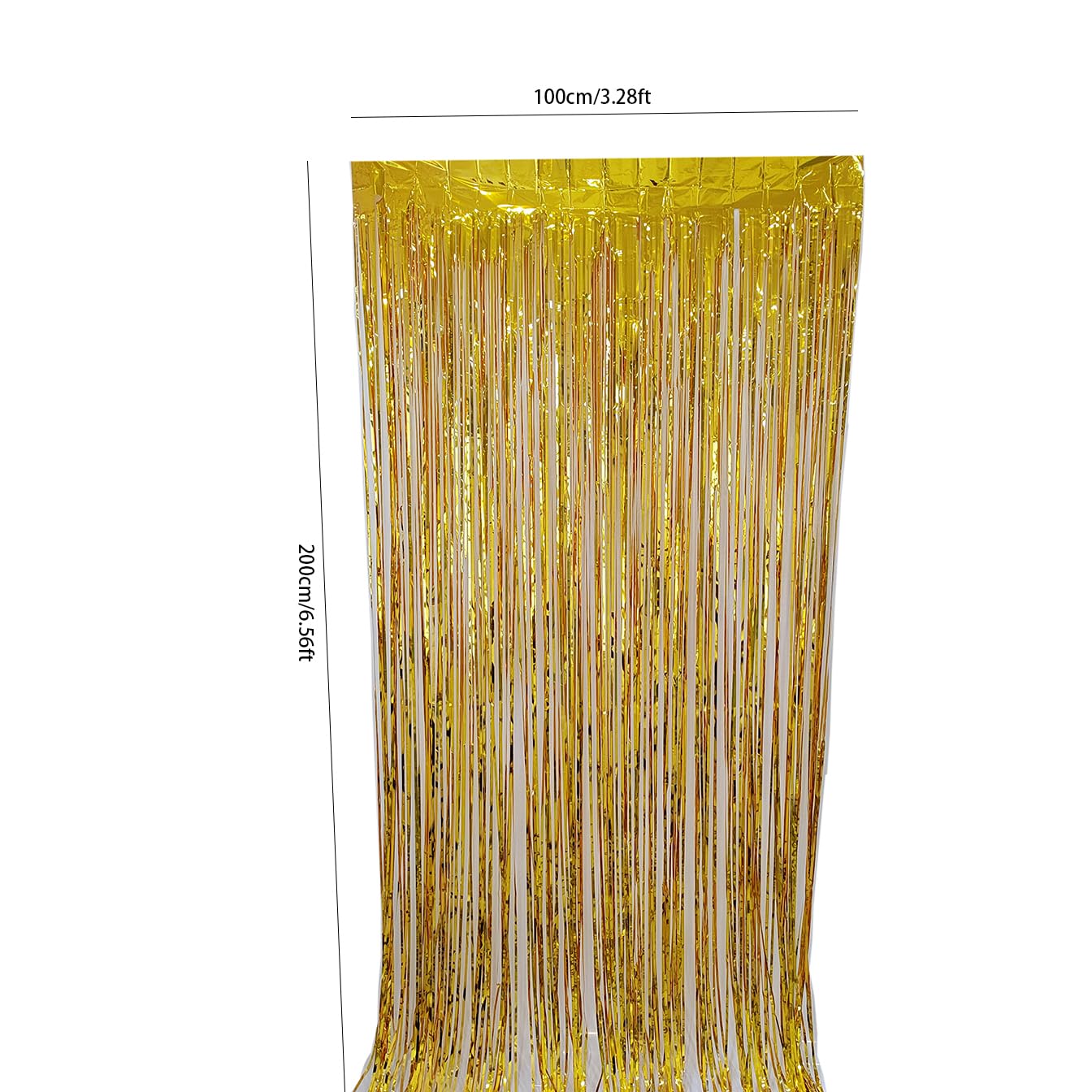Tenda A Frange Metalliche Fai Da Te: 1x2 M Di Pioggia Glitterata Per Feste