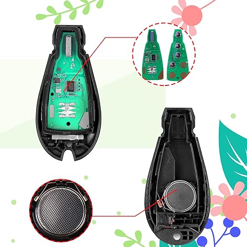 Miniatura 3 de Llavero de 5 botones para Chrysler 300 2008-2014 para Dodge Challenger Durango Magnum para Jeep Grand Cherokee sin llave FCCID M3N5WY783X 56046639AC