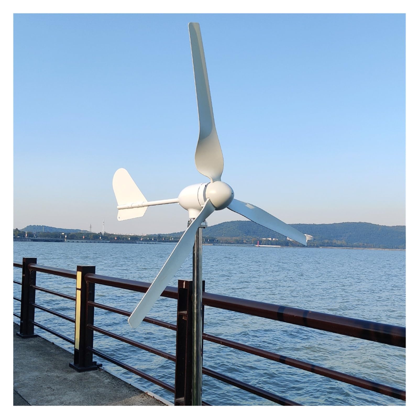2000W Generator Z Turbiną Wiatrową 48V 24V Generator Użytku Domowego Oś Pozioma Kontroler MPPT Falownik(Wind Turbine Only,48V)