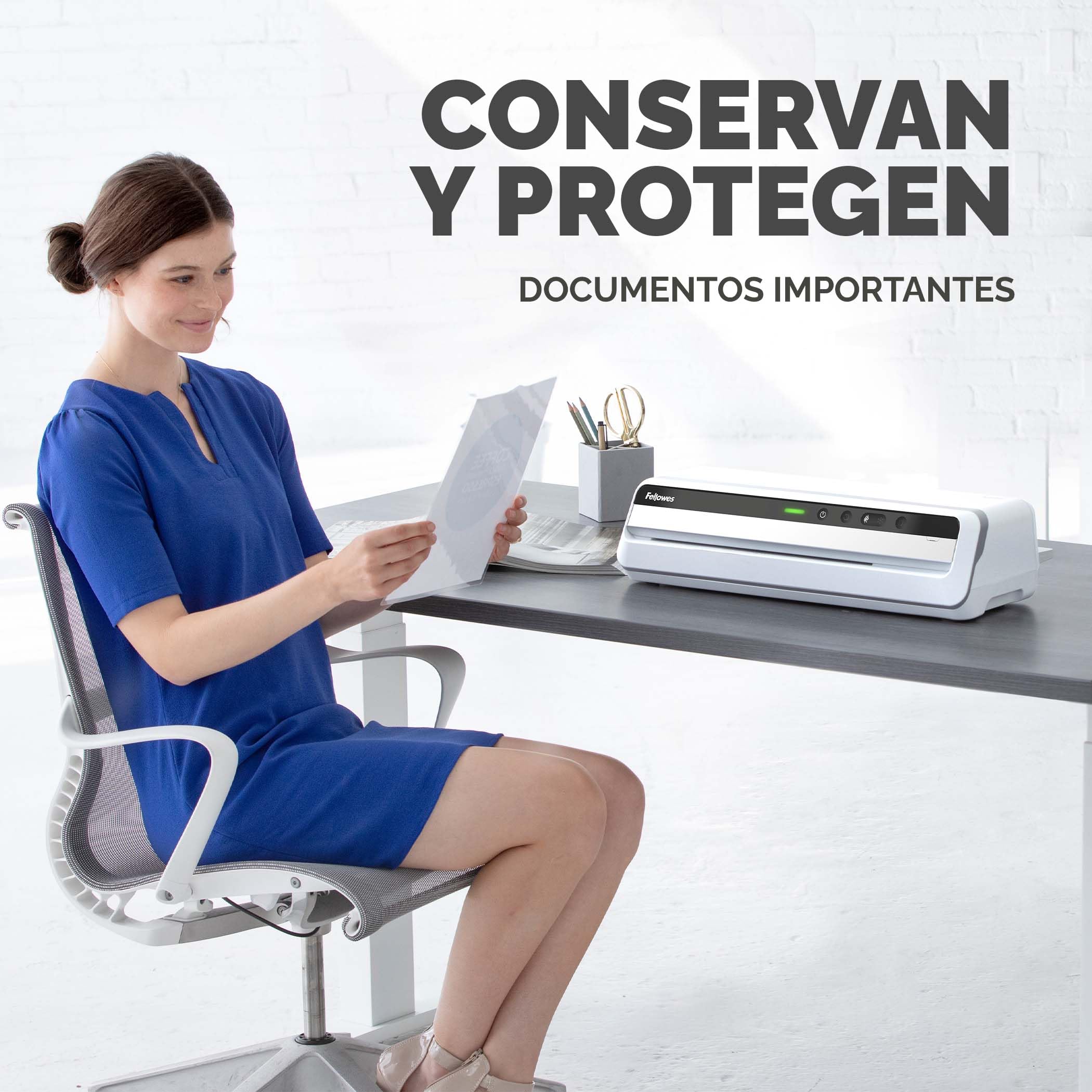 Fellowes 100 fundas de plastificar, Brillo Alta Velocidad, Plata, A4 (Alta velocidad) 125 micras