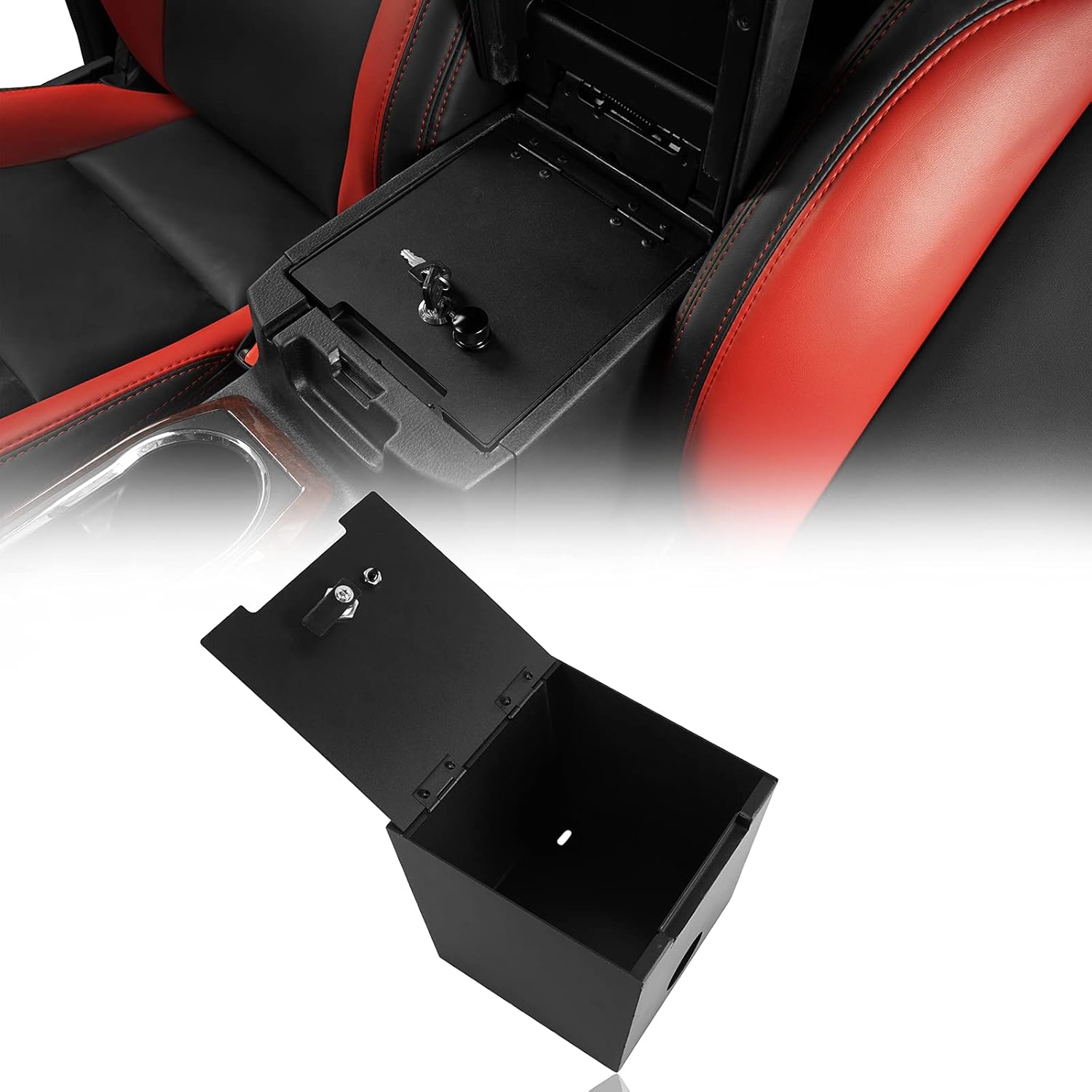 Hooke Road Console Storage Safe Lockbox Compatible with Toyota
