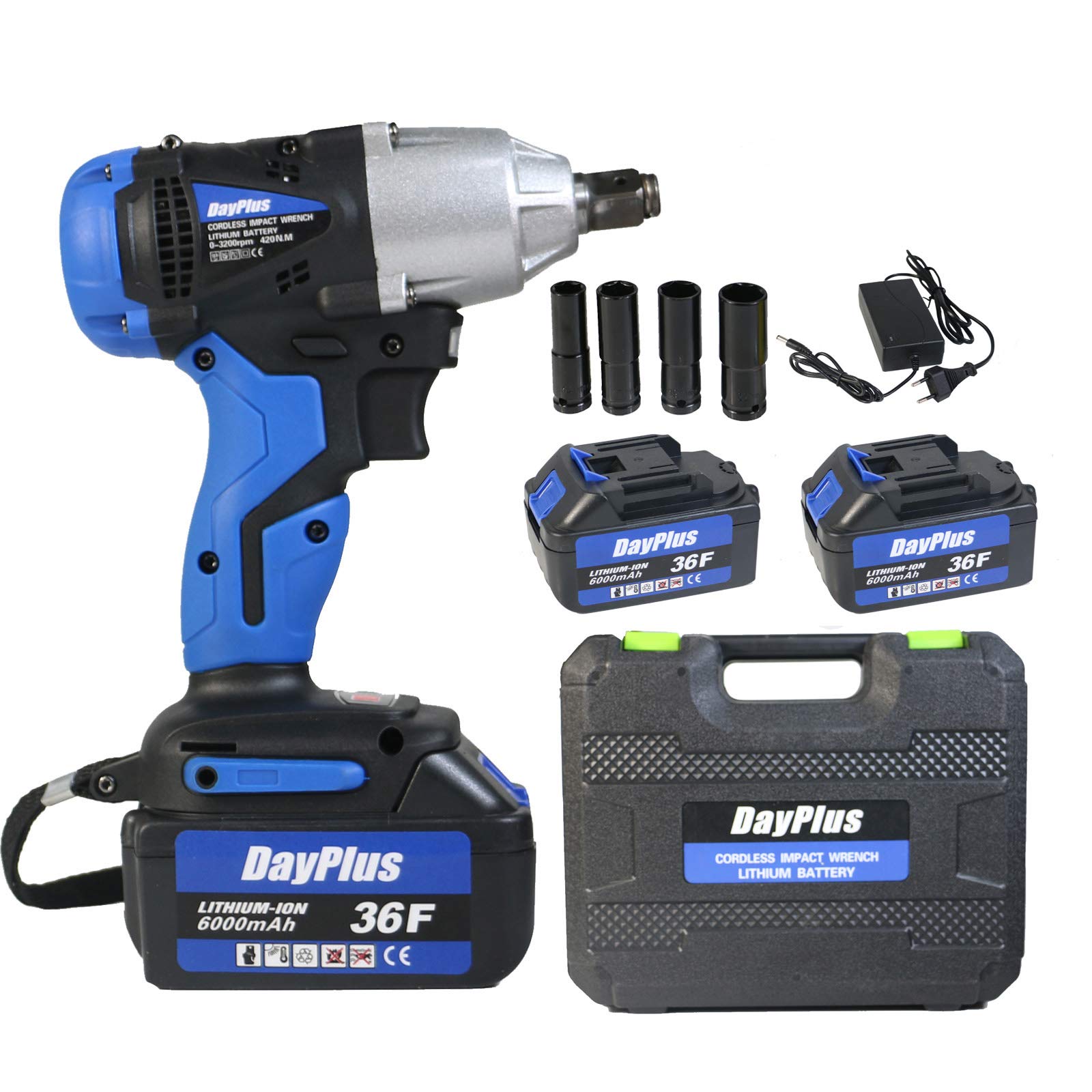 Zhange Powerful Diy Dual Speed Cordless Impact Wrench Compact