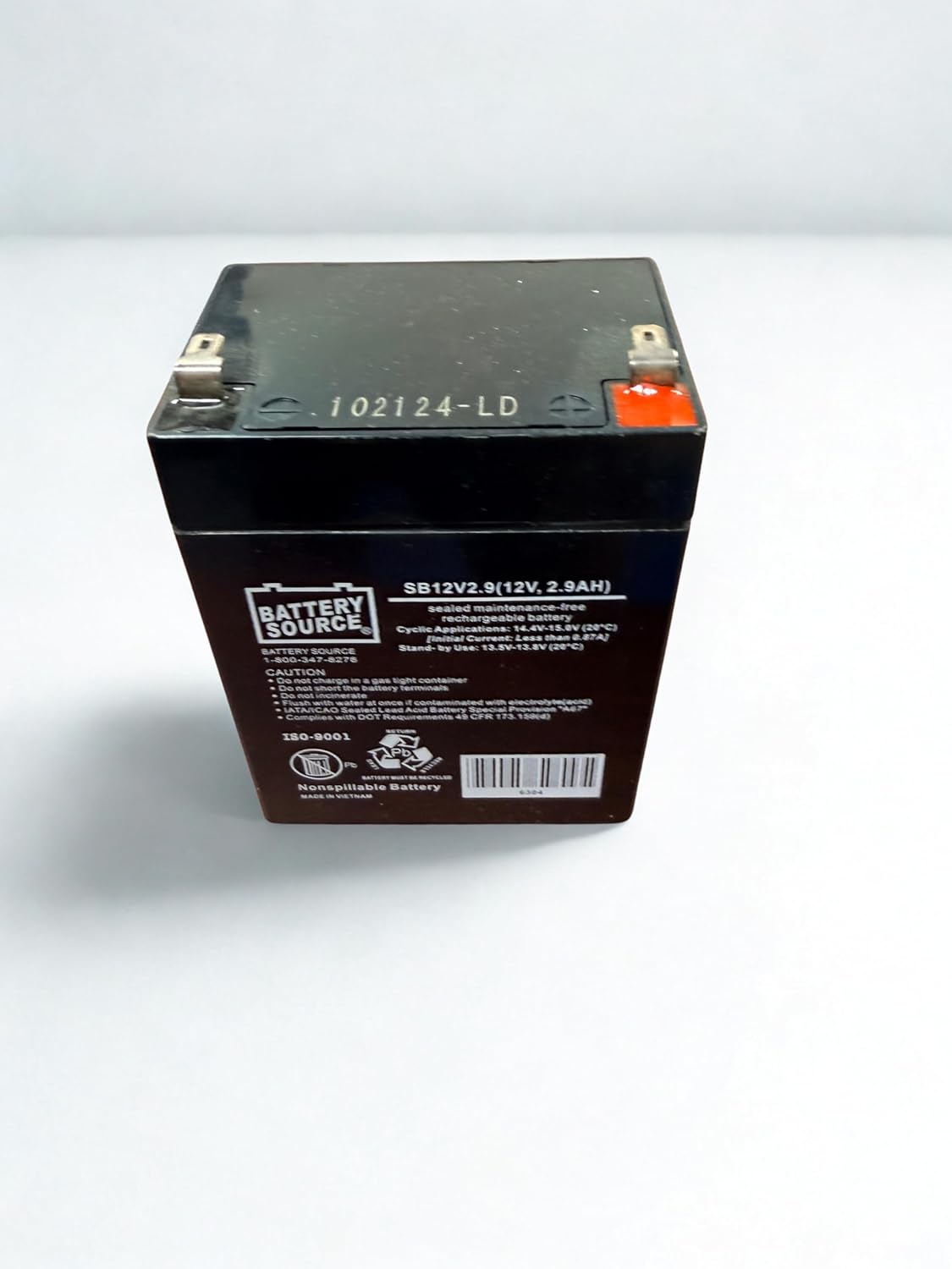 12V 2.9AH AGM, Rechargeable Replacement