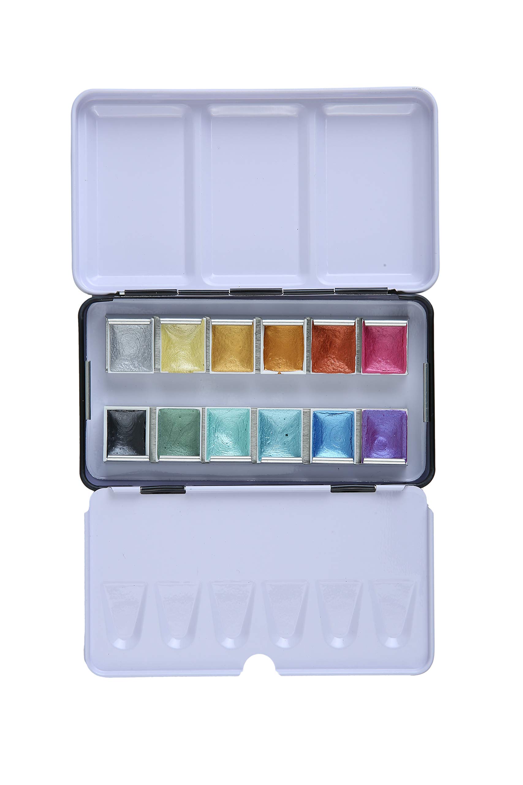 See full amazon price history chart for BRUSTRO Watercolour 12 Colour Metallic Paint Set, Half Pans Ideal for Kids and Adults, Colouring, Painting, Highlights, Calligraphy, Card Making, All Techniques |Sets of 12 | (Tin Box) BRUSTRO Watercolour 12 Colour Metallic Paint Set, Half Pans Ideal for Kids and Adults, Colouring, Painting, Highlights, Calligraphy, Card Making, All Techniques |Sets of 12 | (Tin Box) (B08DFYS9BL) Amazon Price History, Amazon Price Tracker