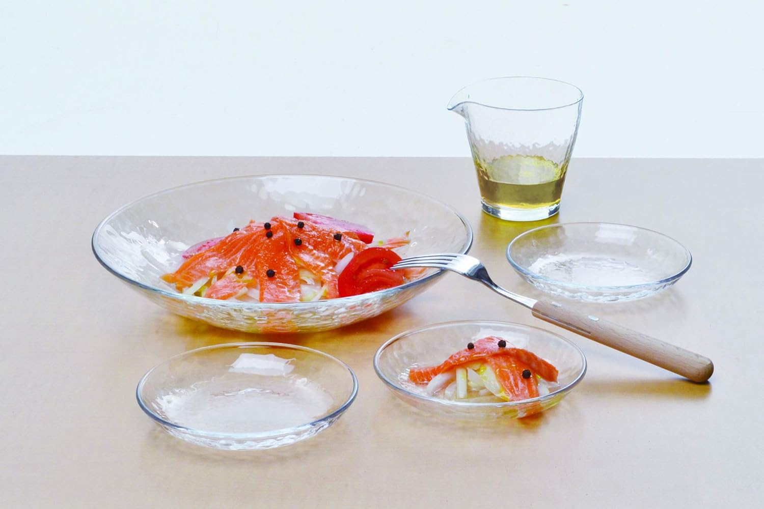 東洋佐々木ガラス Toyo Sasaki Glass P-54305-JAN Medium Bowl, Approx. φ9.3 x 1.8 inches (23.5 x 4.5 cm), Grashew Bowl, 23, Made in Japan, Dishwasher Safe
