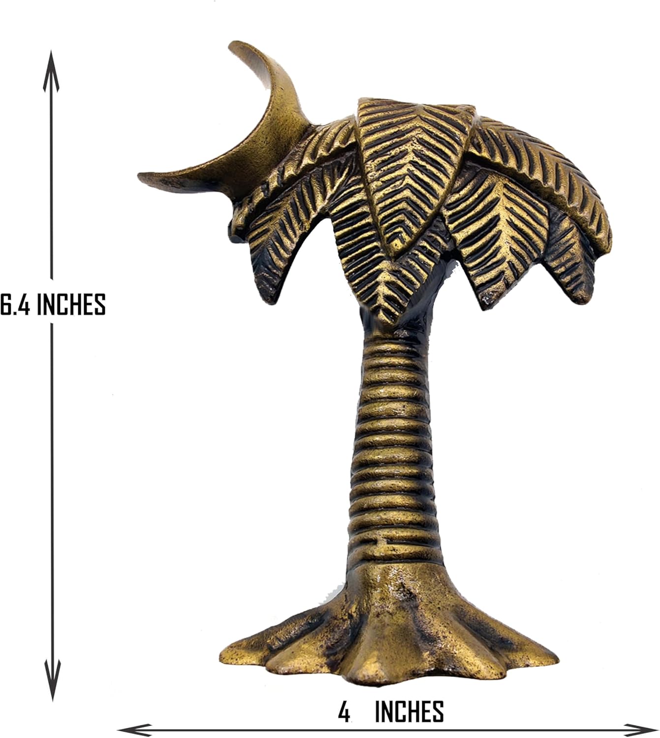 Antique Palm Tree Door Knocker, Bronze Finish cast Iron Handcrafted Door Knocker Decorative Hardware for Doors