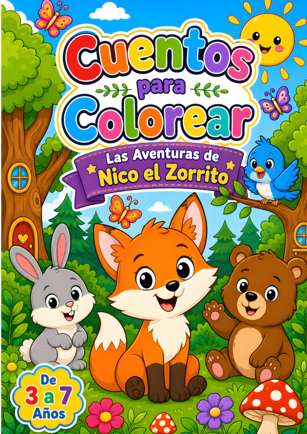 Cuentos para Colorear: Las Aventuras de Nico el Zorrito