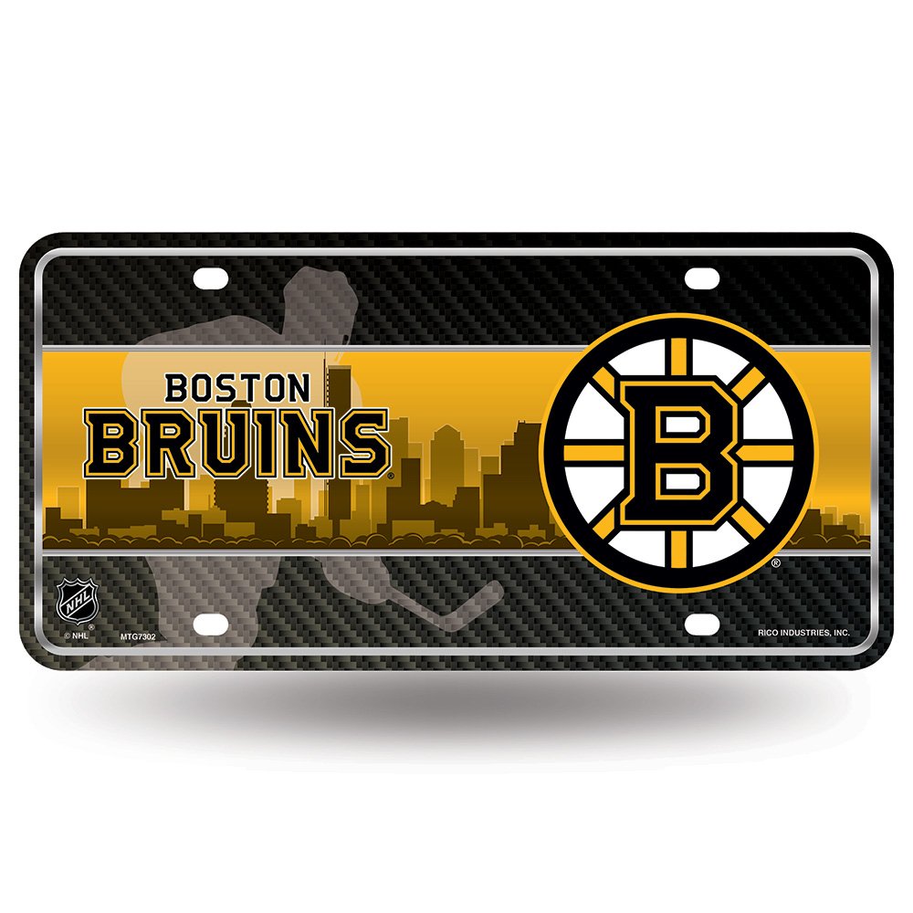 Rico Industries NHL Hockey Metal Auto Tag 6" x 12" - Great for Truck/Car/SUV