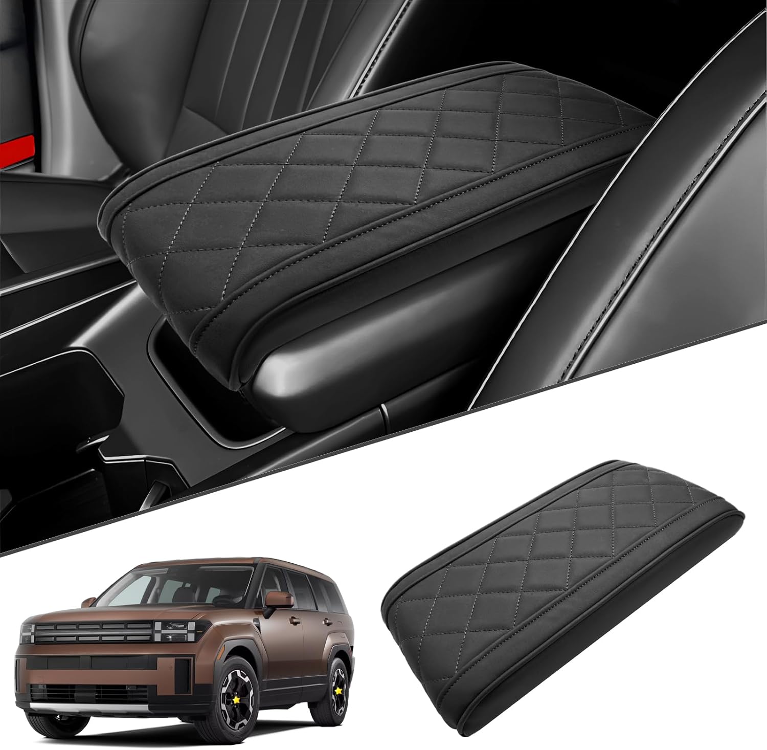 Amazon.com: SKTU 2024 2025 Santa Fe Accessories Center Console Cover ...